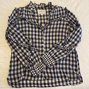 The Shirt Ruffle Blouse